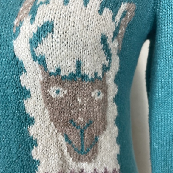 Hollister V-neck Oversized Llama Alpaca Sweater XS - Picture 6 of 12